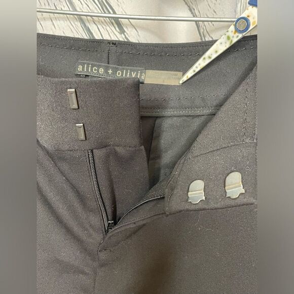 ALICE + OLIVIA CLASSICS black dress pants ankle length 6 - Picture 4 of 7